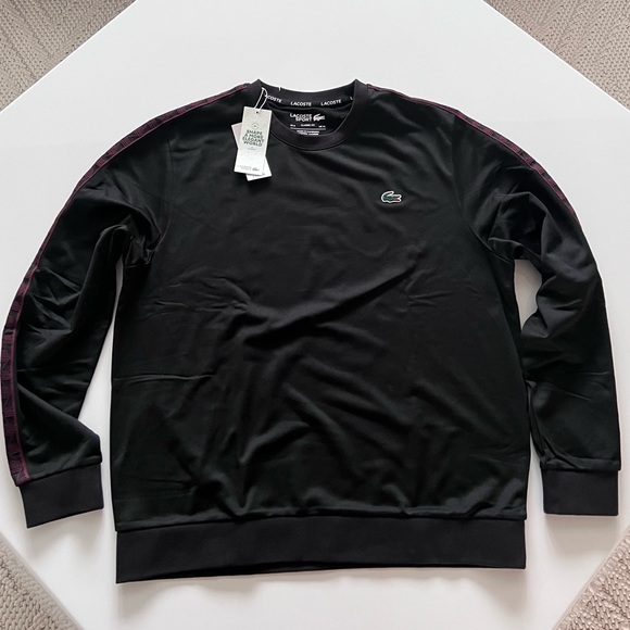 NWT Lacoste Sport Men’s Long Sleeve Performance Crewneck - Picture 2 of 7